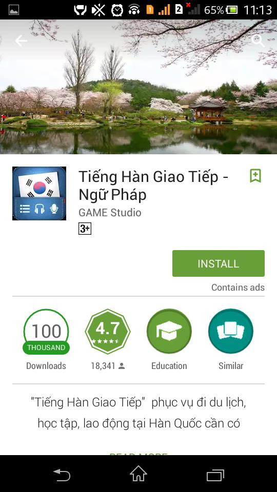 Phần mềm học tiếng Hàn 2